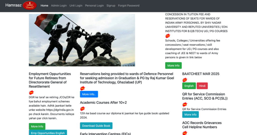 Hamraaz Web: The Ultimate Guide for Indian Army Personnel to Access Their Service Details Seamlessly